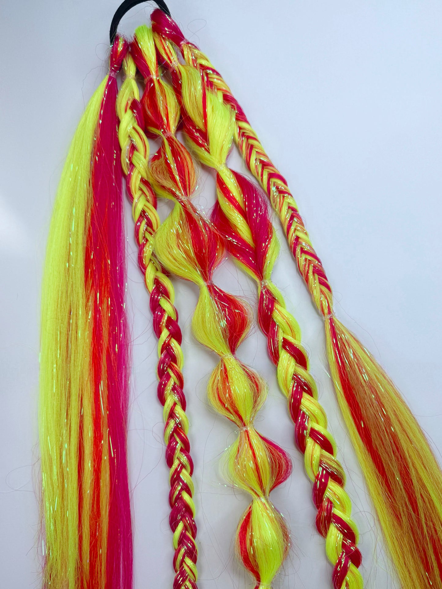 Electric paradise, 5 braid, 1 piece Festival Hair Extension￼