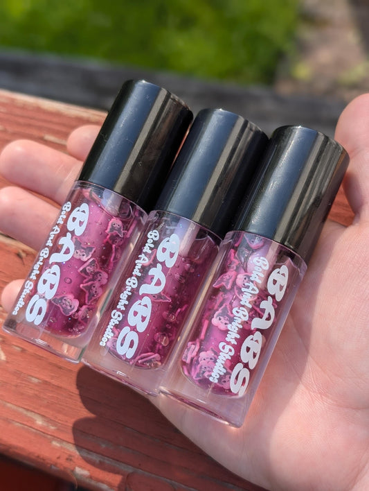 Kreepy Kuromi Chocolate Scented Lip Gloss Plumper – Dark Kawaii Sanrio-Inspired Gloss | Cute purple-Tinted Lip Shine | Vegan & Cruelty-Free